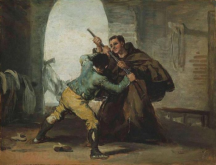 Francisco de Goya Friar Pedro Wrests the Gun from El Maragato Norge oil painting art